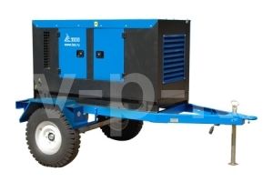 Дизельный генератор ТСС АД-128С-Т400-1РМ20 РКМ на прицепе 016268 фото