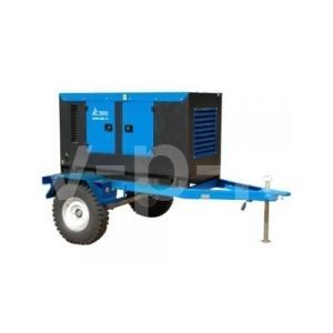 Дизельный генератор  АД-16С-230-1РКМ11 в шумозащитном кожухе на прицепе с АВР