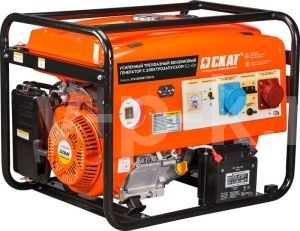 Бензиновый генератор Скат УГБ-8200ЕТ трехфазная