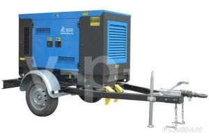 Дизельный генератор  АД-20С-Т400-1РКМ11 в шумозащитном кожухе на прицепе с АВР (двиг.TSS Diesel TDR-K 25 4L)