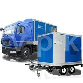 Дизельный генератор ТСС АД-240С-Т400-1РМ20 (Mecc Alte) на прицепе с АВР