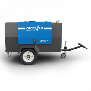 Винтовой компрессор CrossAir Borey55-7F передвижной (мобильный) фото