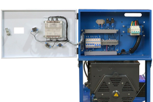 Дизельный генератор ТСС ЭД-30-Т400 с АВР в погодозащитном кожухе на прицепе 025306 фото