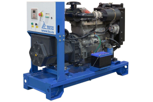 Дизельный генератор ТСС ЭД-30-Т400 в погодозащитном кожухе на прицепе 025303 промышленный фото