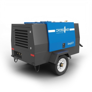 Винтовой компрессор CrossAir Borey55-7F передвижной (мобильный) фото