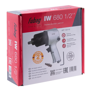Пневмогайковерт Fubag IW680 (191л/мин_680н/м_6.3бар_1/2") фото