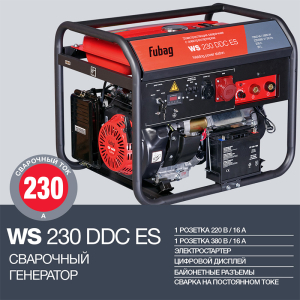 Бензиновый генератор Fubag WS 230 DDC ES 646248 сварочный фото